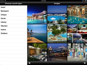 Screenshot Swimming Pools Catalog and Ideas on iPad