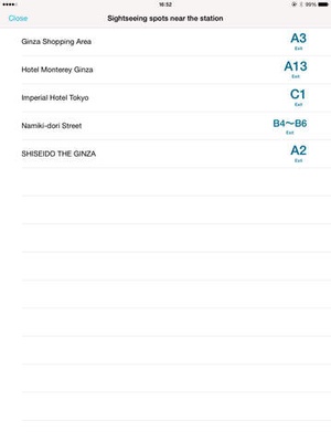 Screenshot Tokyo Subway Navigation for Tourists on iPad