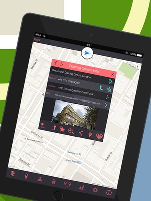 Screenshot GPS Navigation for Google Maps on iPad