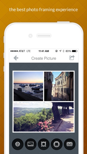 Screenshot Frametastic on iPhone