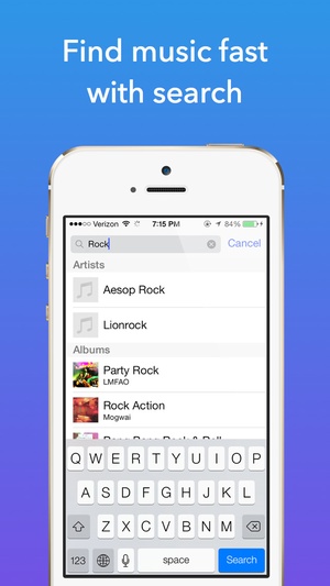 Screenshot Tunebox on iPhone