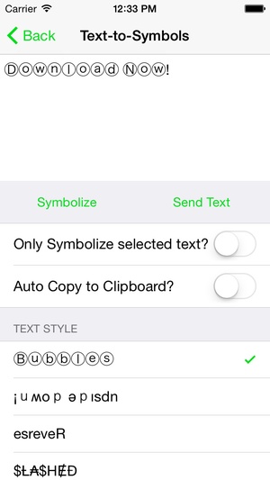 Screenshot SMS Signature on iPhone