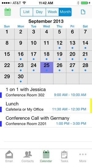 Screenshot TouchDown for iOS on iPhone