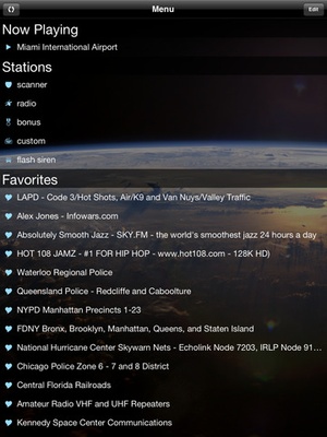 Screenshot Cop Radio Police Scanner on iPad