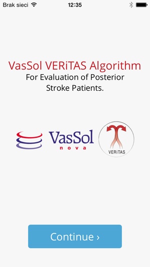 Screenshot VERiTAS Algorithm on iPhone