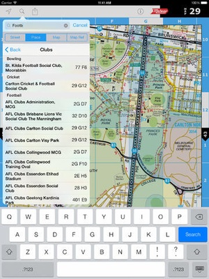Screenshot iMelway Edition 40 on iPad