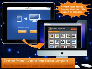 Screenshot Wireless Transfer App on iPad