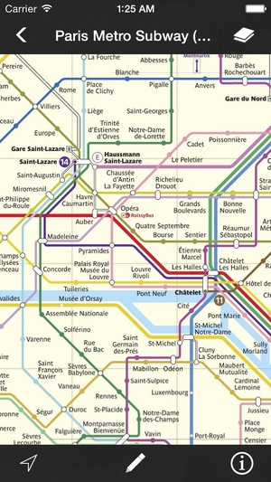 Screenshot Metro Maps on iPhone