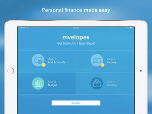 Screenshot Mvelopes on iPad