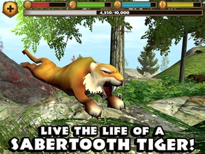 Screenshot Sabertooth Tiger Simulator on iPad