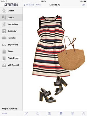 Screenshot Stylebook on iPad