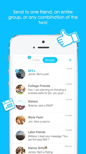 Screenshot begroupd on iPhone