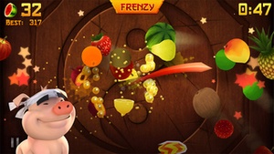 Screenshot Fruit Ninja on iPhone