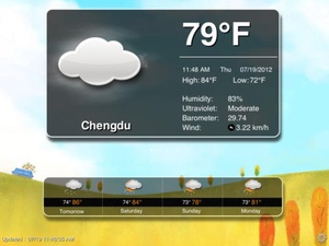 Screenshot Animation Weather Free on iPad