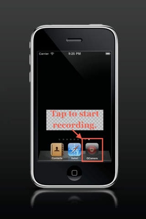 Screenshot One Tap Video Camera on iPhone