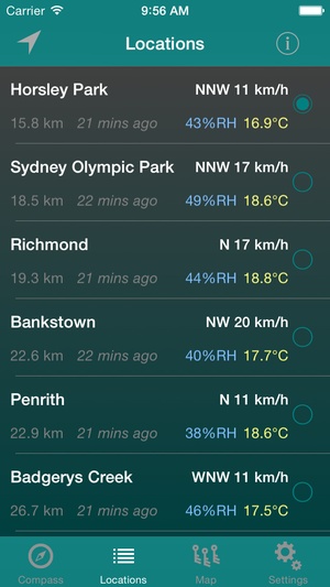 Screenshot Wind Seeker: 3D Augmented Reality Wind Visualizer on iPhone
