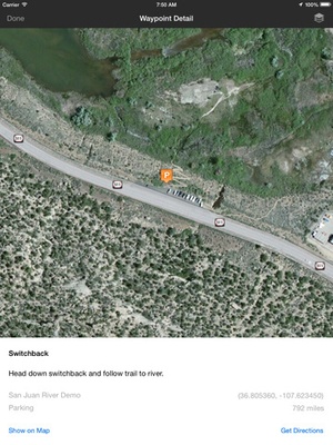 Screenshot Trout Stream GPS on iPad