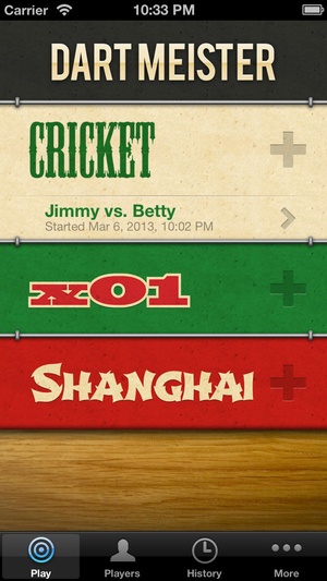 Screenshot Dart Meister on iPhone
