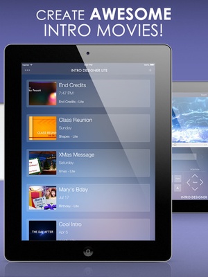 Screenshot Intro Designer Lite on iPad