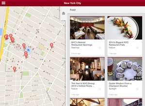 Screenshot Zagat on iPad
