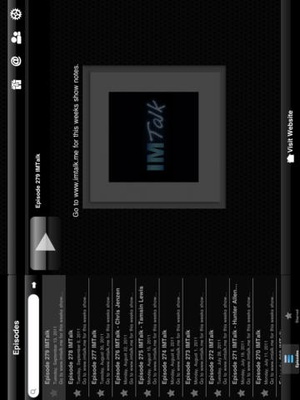Screenshot IMTalk on iPad