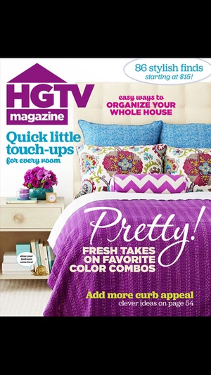 Screenshot HGTV Magazine US on iPhone
