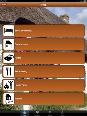 Screenshot Monaghan Tourism on iPad