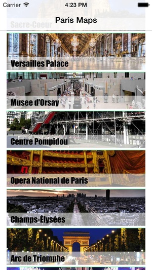 Screenshot Paris Map offline on iPhone
