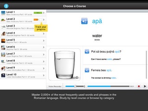 Screenshot Learn Romanian on iPad