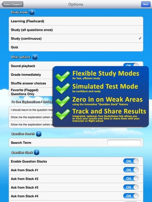 Screenshot GroundSchool FAA Knowledge Test Prep on iPad