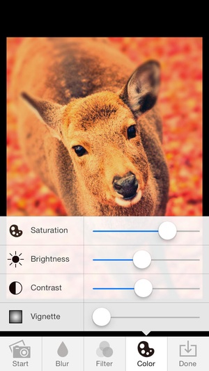 Screenshot TiltShiftGen2 on iPhone