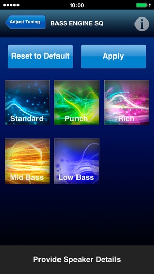 Screenshot Alpine TuneIt App with TTS on iPhone