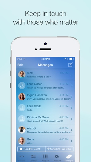 Screenshot Free Calling and Free Texting App, Cheap International Phone Calls and Messenger for iPhone, iPod and iPad by Voxofon on iPhone