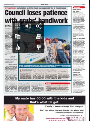 Screenshot Daily Mercury Mackay on iPad