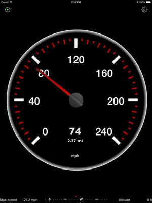 Screenshot Speedometer Free Speed Box on iPad
