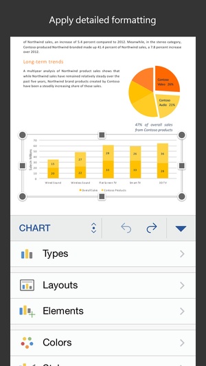 Screenshot Microsoft Word on iPhone
