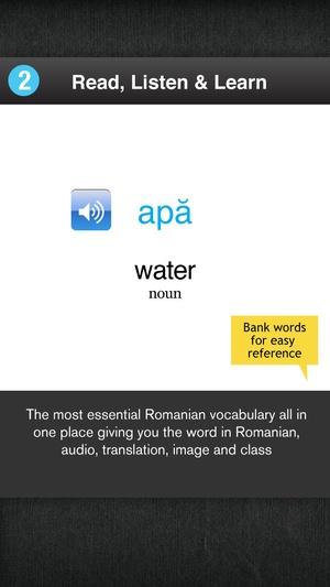 Screenshot Learn Romanian on iPhone