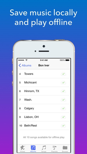 Screenshot Tunebox on iPhone