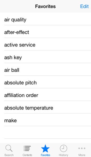 Screenshot Concise Oxford English Dictionary with Audio on iPhone