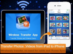 Screenshot Wireless Transfer App on iPad