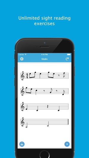 Screenshot Sight Reading Machine on iPhone