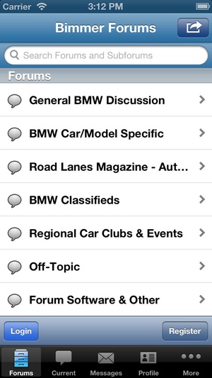 Screenshot Bimmerforums.com on iPhone