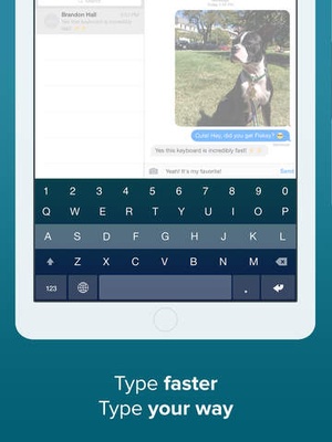 Screenshot Fleksy Keyboard on iPad