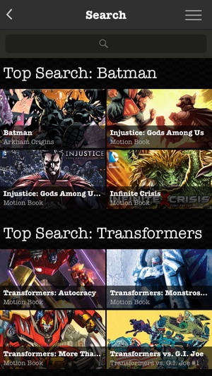 Screenshot Madefire Comics & Motion Books on iPhone