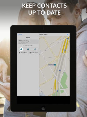 Screenshot Whitepages on iPad