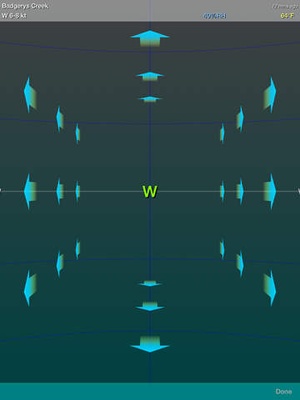 Screenshot Wind Seeker: 3D Augmented Reality Wind Visualizer on iPad