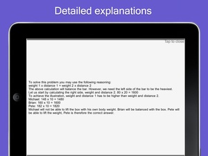 Screenshot Aptitude Test Trainer on iPad