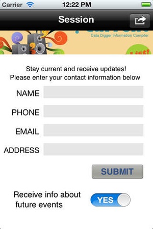 Screenshot Data Dig on iPhone