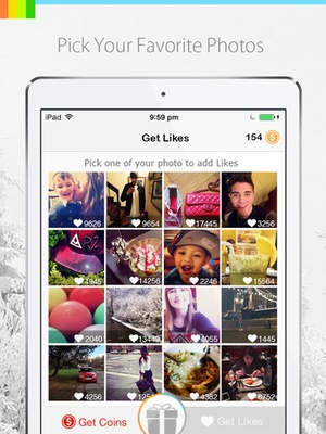 Screenshot Get More Likes for Instagram on iPad