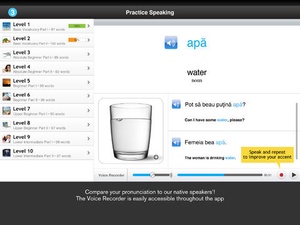 Screenshot Learn Romanian on iPad